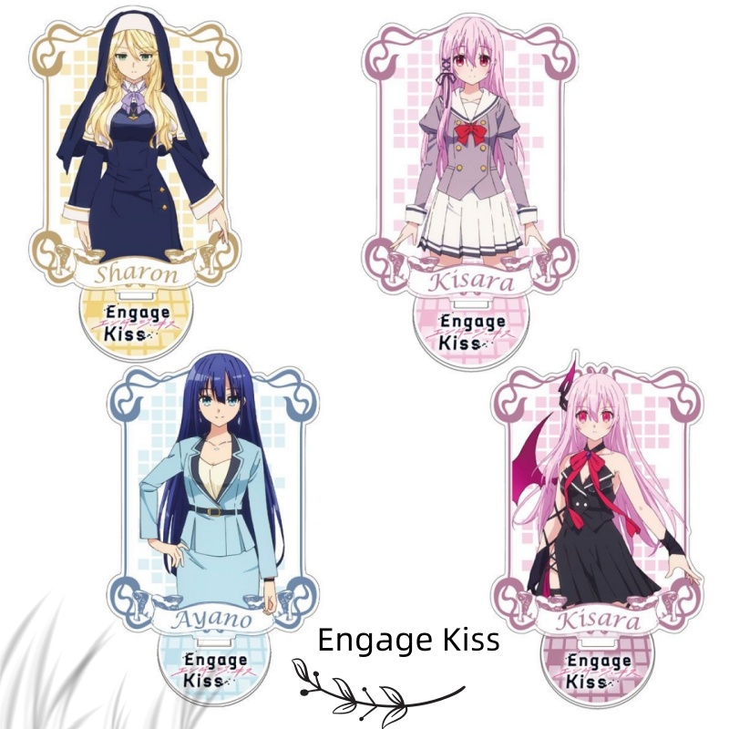 Anime Cosplay Kiss - かわいいアニメエンゲージキスアクリルスタンドコスプレキャラクターオーナメントアクセサリーグッズコレクションギフト15センチ