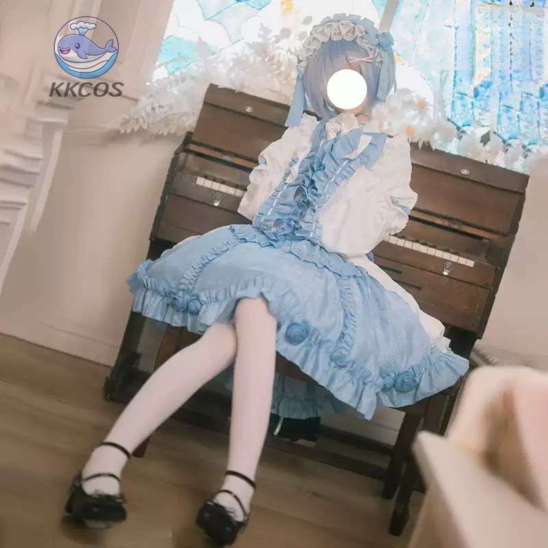 Anime Cosplay Rem - Re:ゼロから始める異世界生活 レム コスプレ衣装 ハロウィン カーニバル パーティー