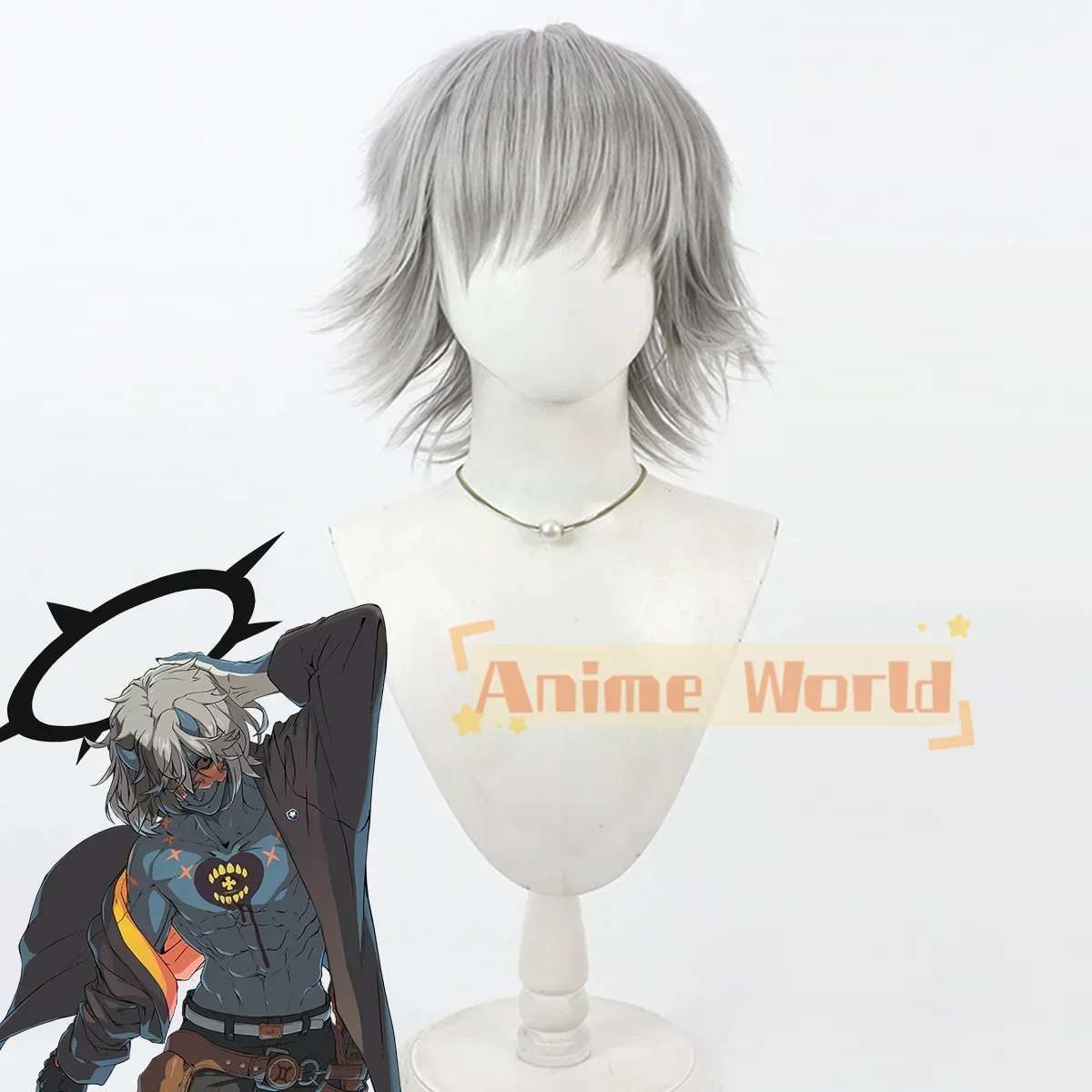 Anime Cosplay Glasses - ギルティギア STRIVE ハッピーカオス メガネ コスプレ グレー