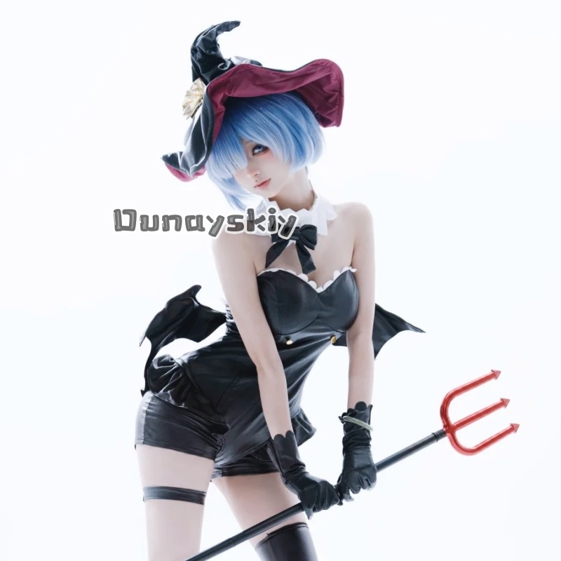 Anime Cosplay Rem - KS*12アニメ リゼロコスプレ レム 夢夜の魔術師 コスチューム ゴス