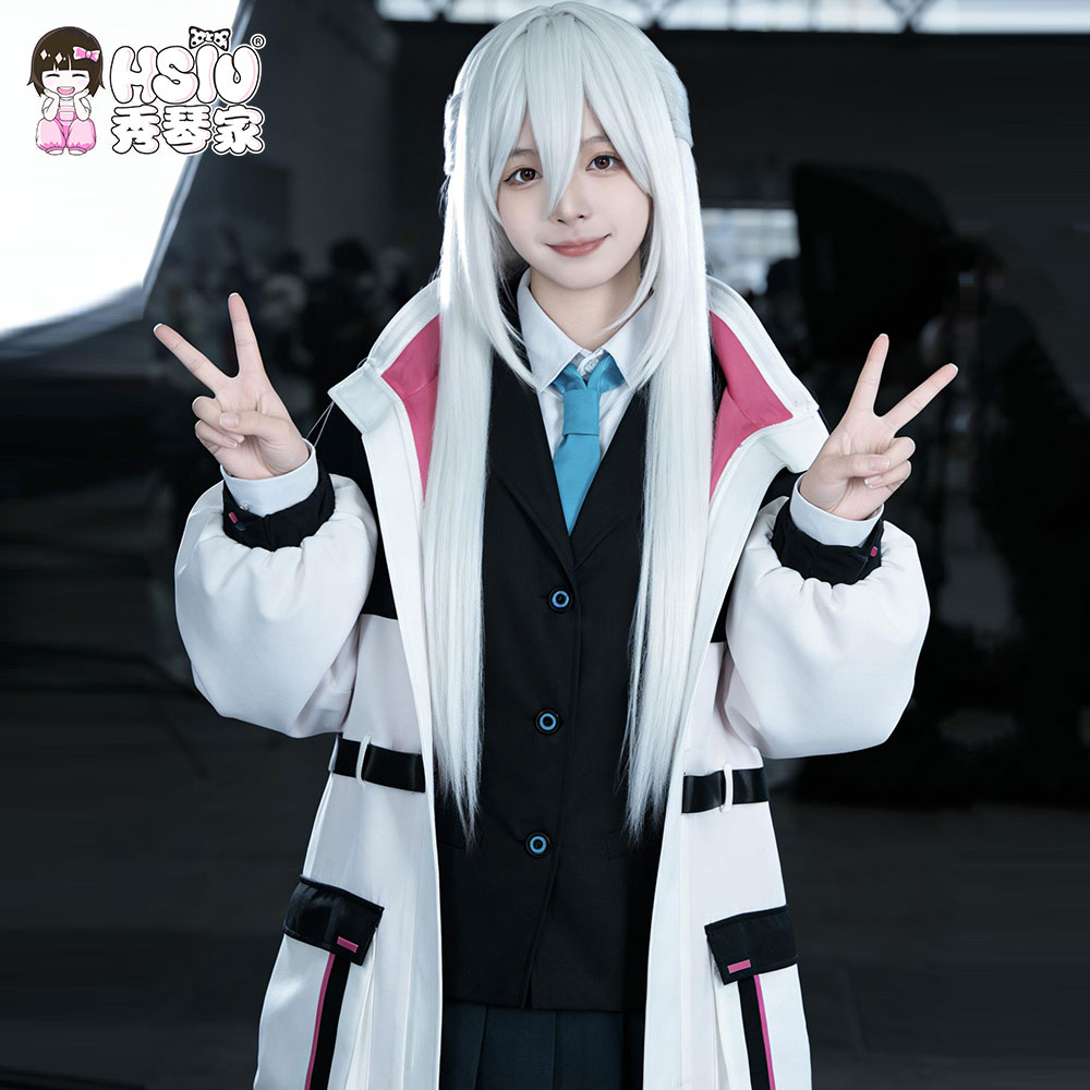 Anime Cosplay Blue Hair - ブルーアーカイブケイコスプレ衣装ウィッグ HSIU フルセット女性スーツジャケットショートスカート耐熱人工毛ゲームコスプレ
