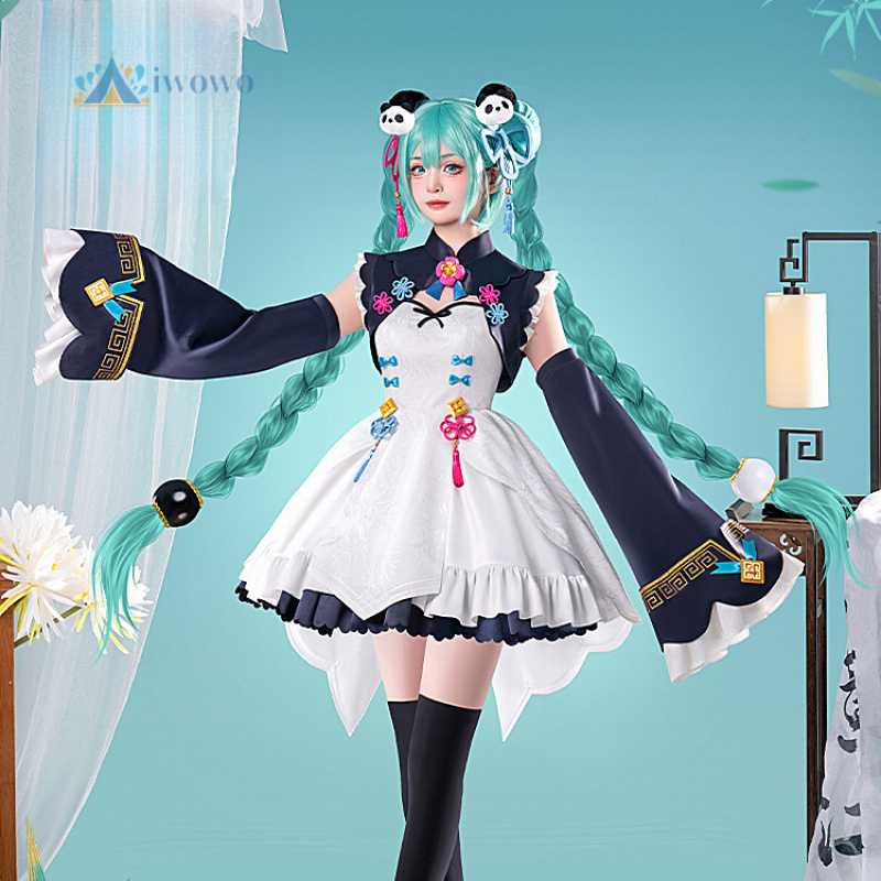 Anime Cosplay Female Characters - アニメプロジェクトセカイコスプレミク衣装レッドパンダ漢服ドレス制服ハロウィンカーニバルスーツ女性用ゲーム