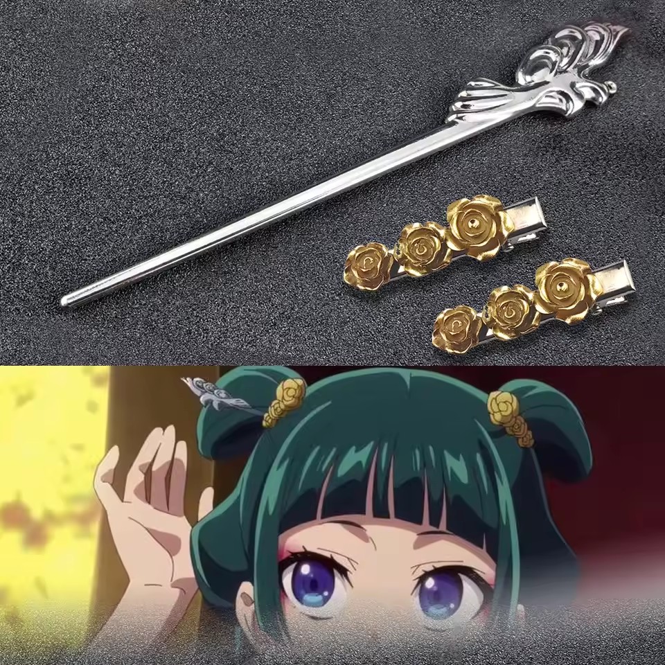 Anime Cosplay Shop - 薬局日記合金ヘアピンアニメコスプレスタイリッシュなヘアアクセサリー小道具帽子女性女の子ハロウィンロールプレイヘアピン