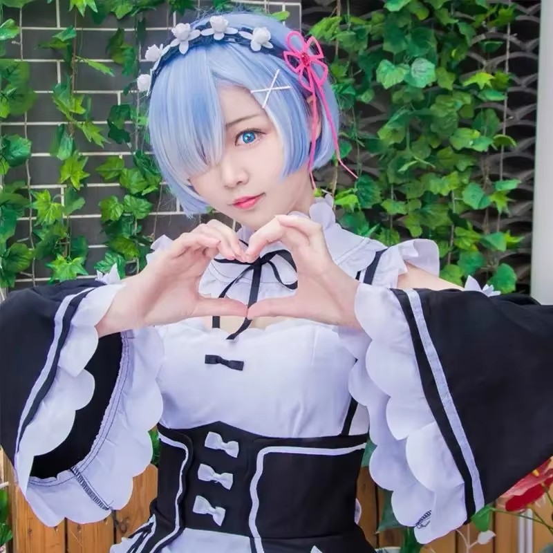 アニメ再ゼロから始める異世界生活ラムレムコスプレドレススーツ - Anime Cosplay Rem のレビューと価格