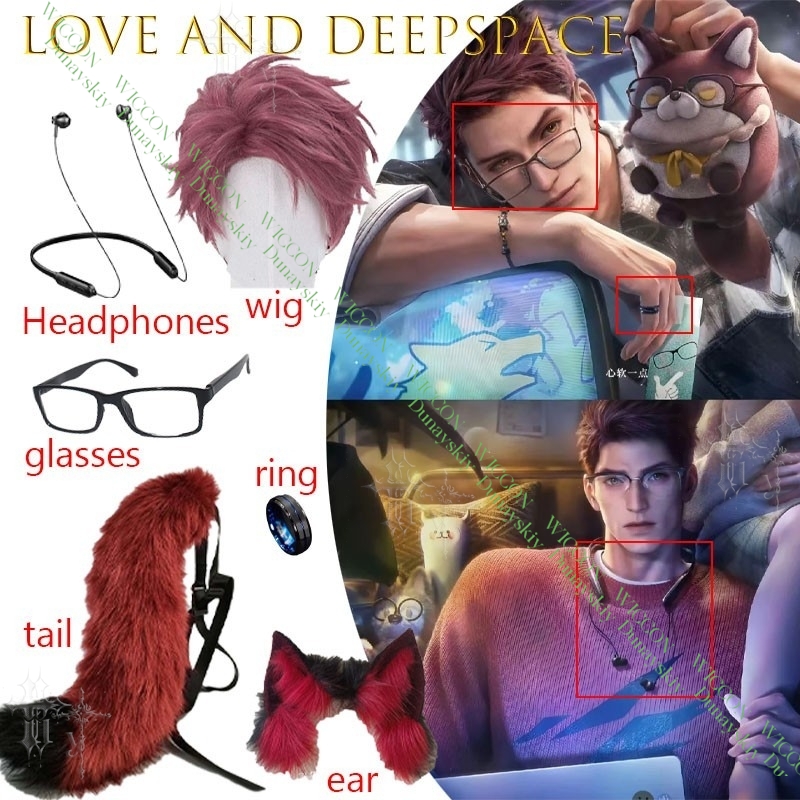 ラブアンドディープスペース ヴァルコ コスプレセット ウルフ - Anime Cosplay Glasses のレビューと価格