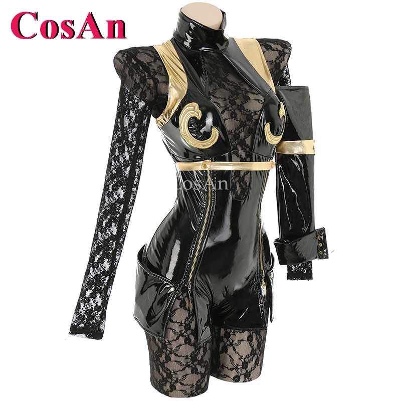 CosAn ホットアニメゲームオペレーター 6O コスプレ衣 - Cosplay Anime Black のレビューと価格
