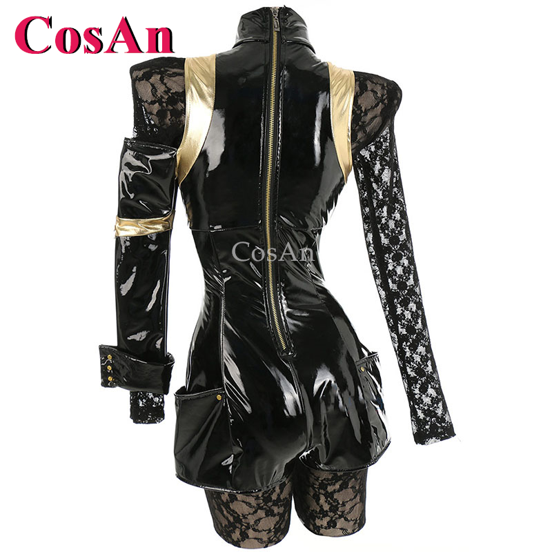 CosAn ホットアニメゲームオペレーター 6O コスプレ衣 - Cosplay Anime Black のレビューと価格