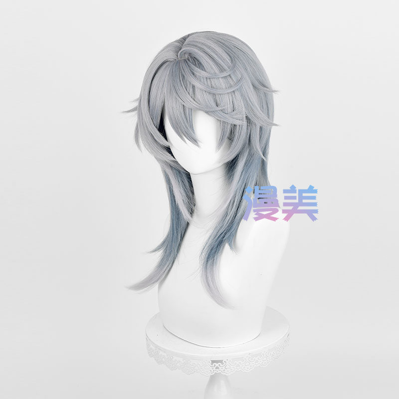 HSR 日曜日コスプレウィッグ 52 センチメートルグレーブ - Anime Cosplay Blue Hair のレビューと価格