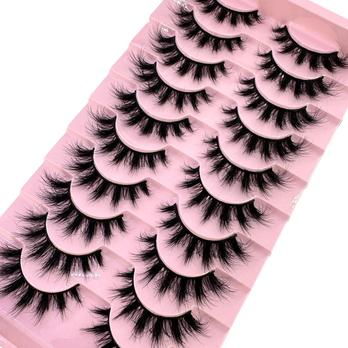 10ペアふわふわ人工ミンクまつげスリム厚めカール3Dマンガま - Anime Cosplay Lashes のレビューと価格