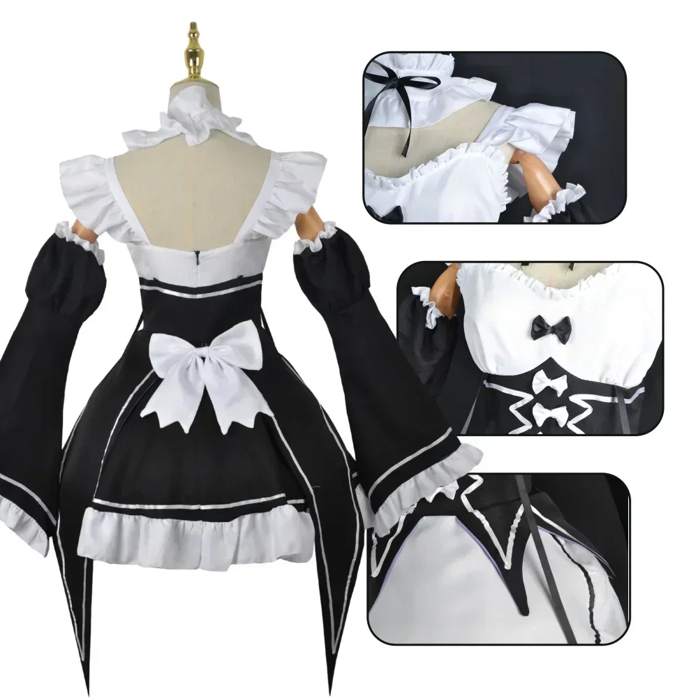 アニメラムレムロリータメイドコスプレ「ゼロの別の世界で」レヴ - Anime Cosplay Rem のレビューと価格