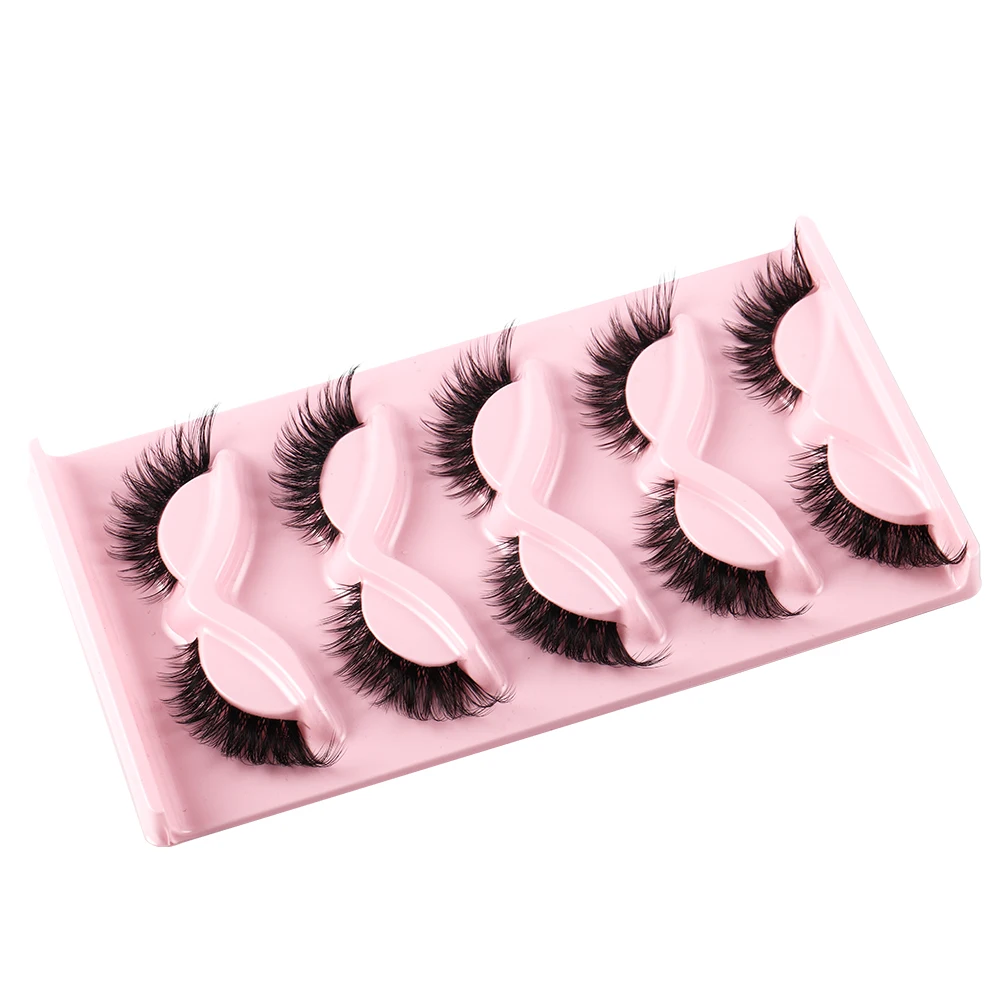 キャットアイ5ペア3Dナチュラルつけまつげ ふわふわソフトク - Anime Cosplay Lashes のレビューと価格