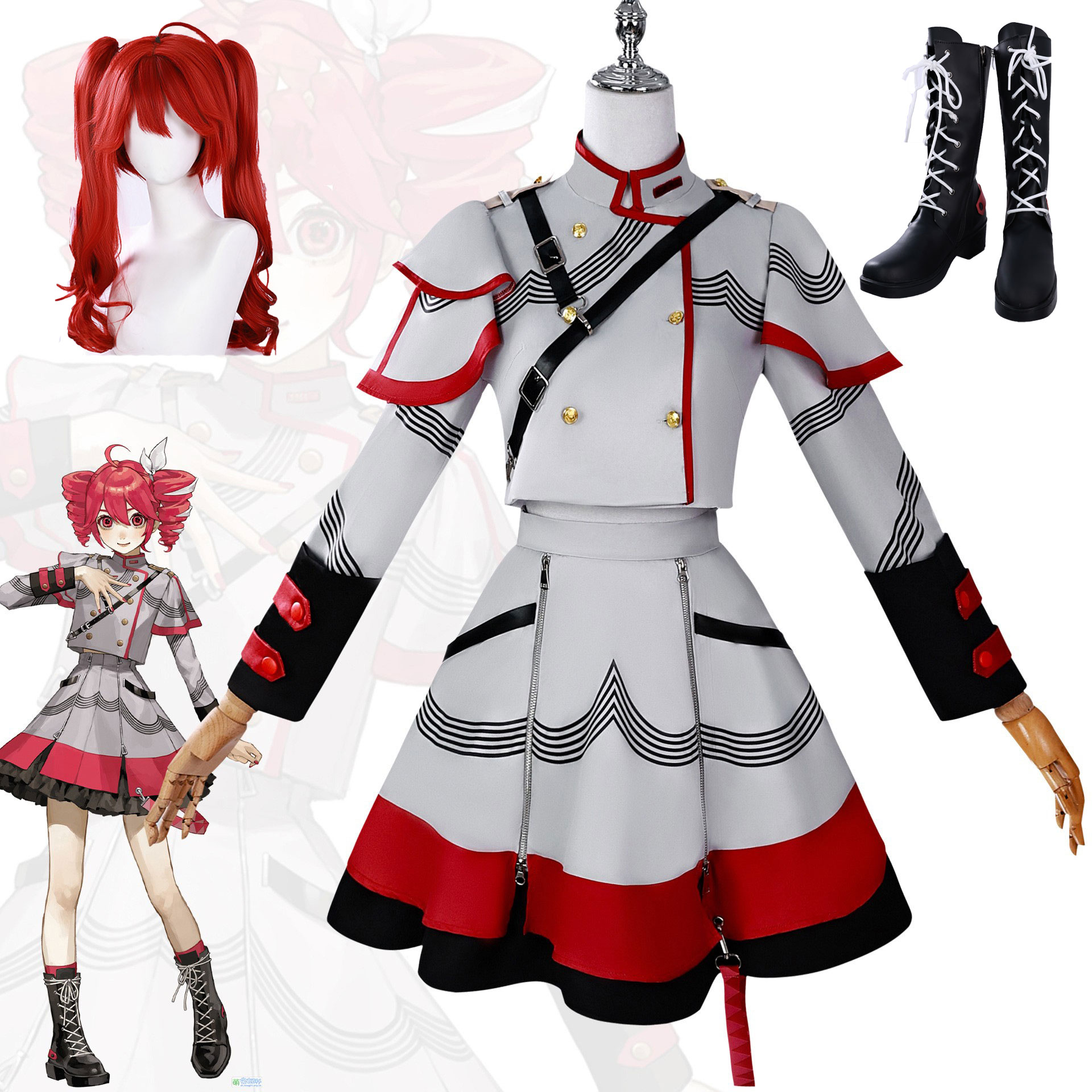 カサネテトコスプレ衣装大人のカーニバル制服アニメハロウィンカ - Anime Cosplay Makeup のレビューと価格