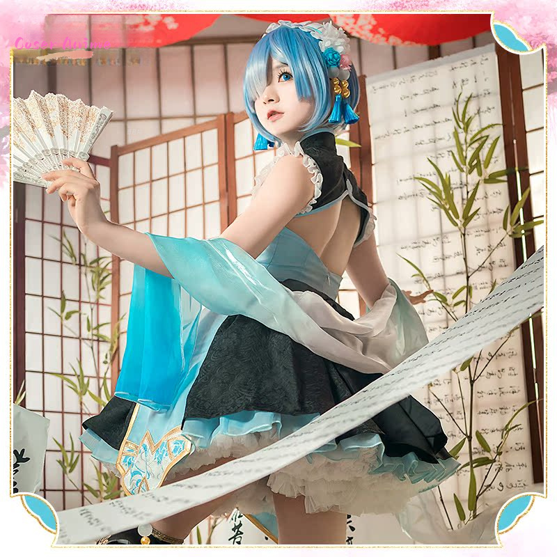 アニメ Re:ゼロから始める異世界生活 レム コスプレ衣装  - Anime Cosplay Rem のレビューと価格
