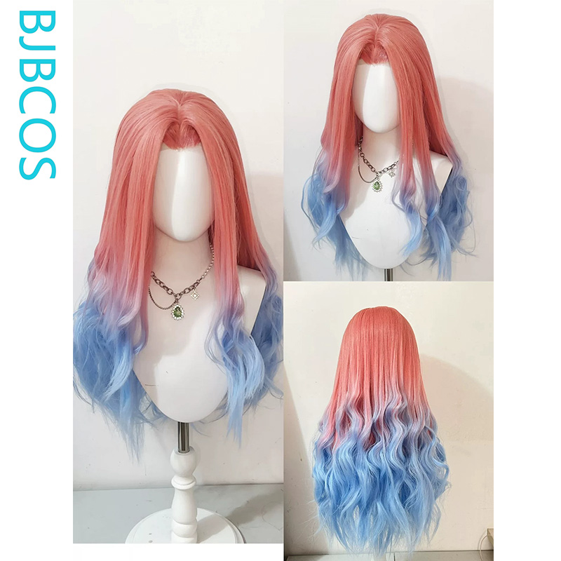 スタイリング済みウィッグ ‌ Mizi コスプレウィッグ ア - Anime Cosplay Blue Hair のレビューと価格