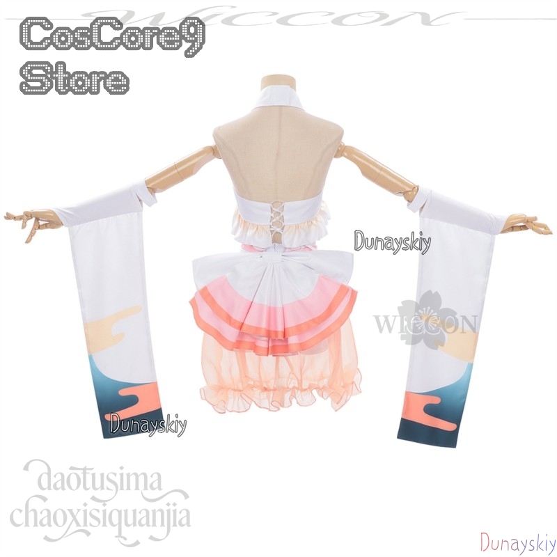 月宮月宮カンシャサイ衣装新しい衣装かわいいフレッシュピンク水 - Anime Cosplay Kostüm のレビューと価格