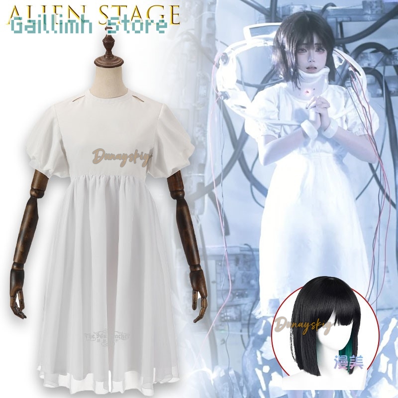 アニメエイリアンステージスアコスプレ衣装ウィッグ女の子のコン - Anime Cosplay Kostüm のレビューと価格