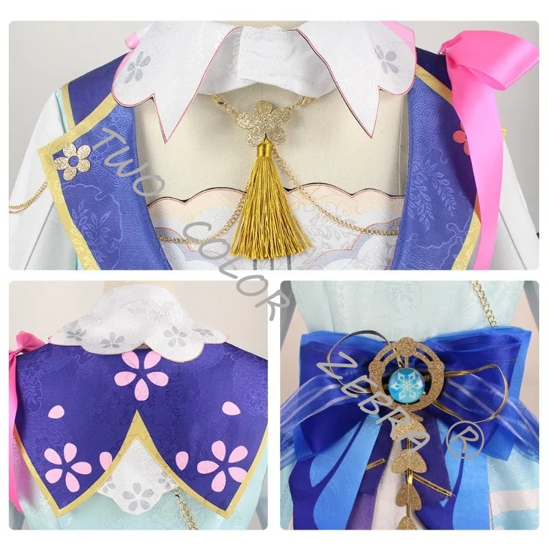 神里あやかコスプレ Spiel 原神インパクト Spring - Anime Cosplay Kostüm のレビューと価格