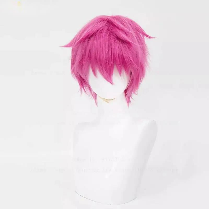 斉木楠雄コスプレウィッグピンクヘアグリーンメガネアンテナヘア - Anime Cosplay Glasses のレビューと価格