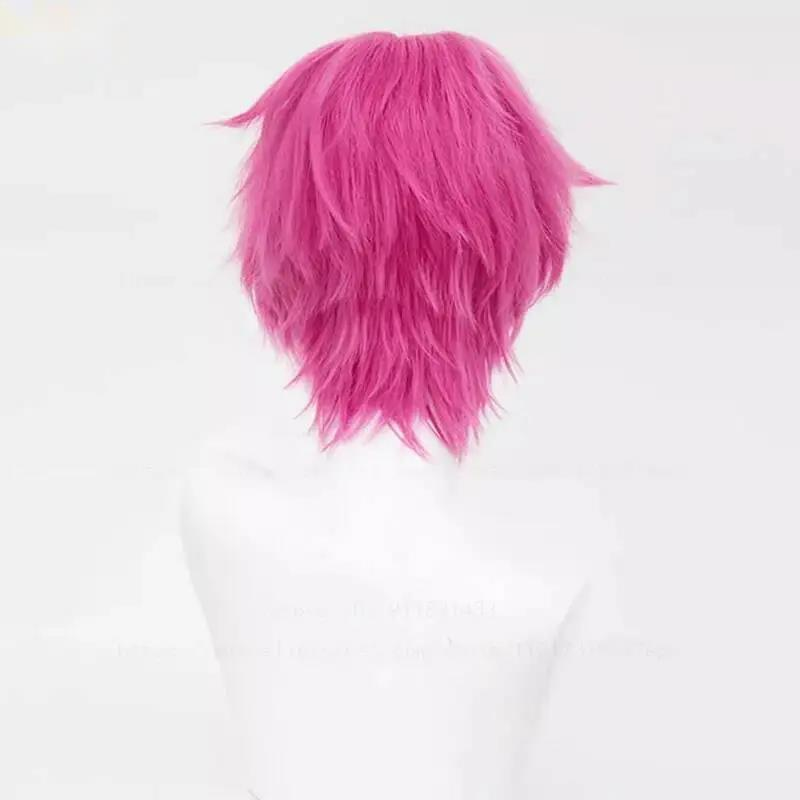 斉木楠雄コスプレウィッグピンクヘアグリーンメガネアンテナヘア - Anime Cosplay Glasses のレビューと価格