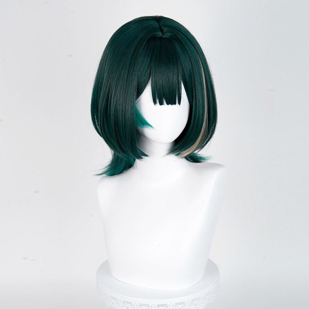 アニメネフェルコスプレウィッググリーンハイライトウィッグ女性 - Anime Cosplay Wigs のレビューと価格