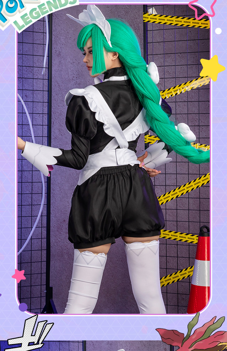 レジェンドズ Z-A レバーン ハルジオ メイド コスプレ衣 - Cosplay Anime Black のレビューと価格