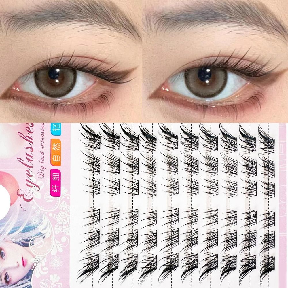 3Dキャットアイクラスターまつげ ナチュラルマンガフォックス - Anime Cosplay Lashes のレビューと価格