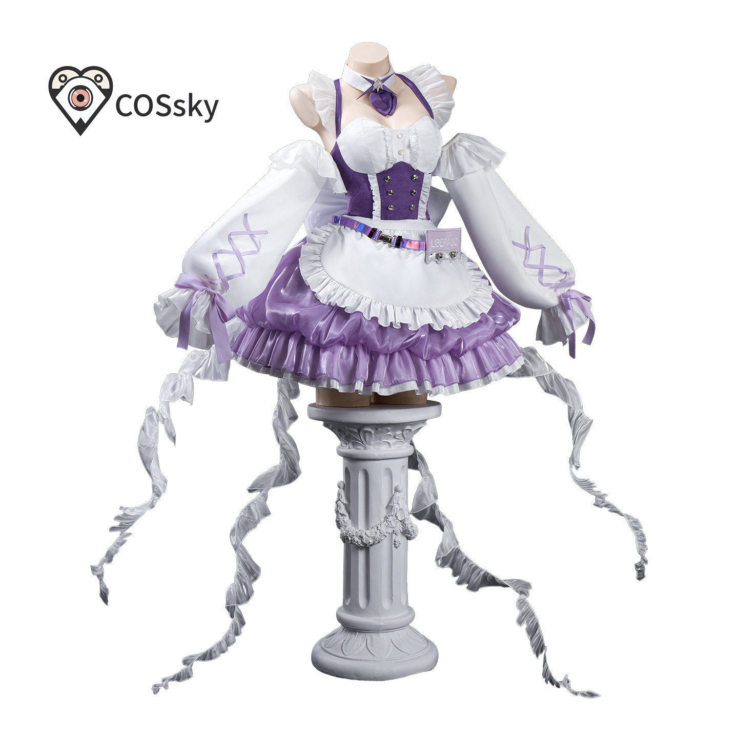 リベラリオコーヒーショップメイドドレスコスプレ衣装ゲームニッ - Anime Cosplay Shop のレビューと価格