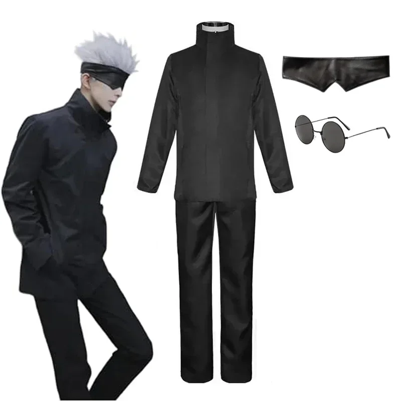 アニメ呪術廻戦五条悟コスプレ衣装アイパッチウィッグ無料メガネ - Anime Cosplay Glasses のレビューと価格