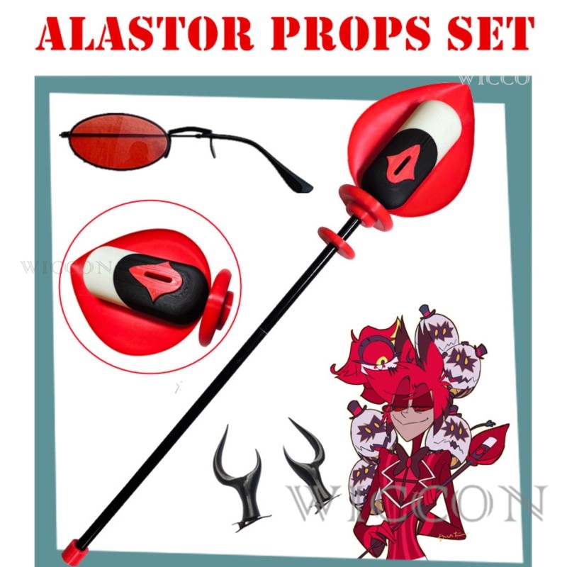 アラスター コスプレ マイク ケーン ヘッドギア メガネ ヘ - Anime Cosplay Glasses のレビューと価格