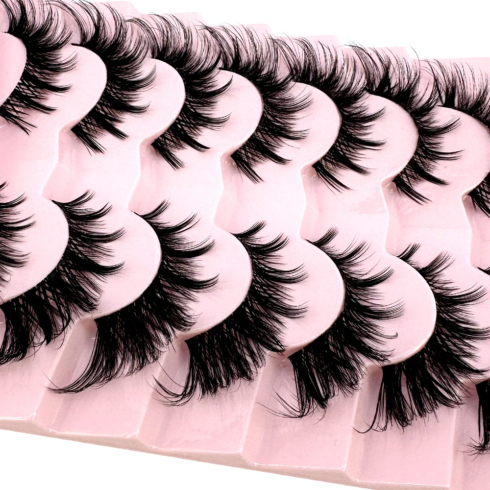 7/8PairsCat Eye まつげマンガまつげ 3D ク - Anime Cosplay Lashes のレビューと価格