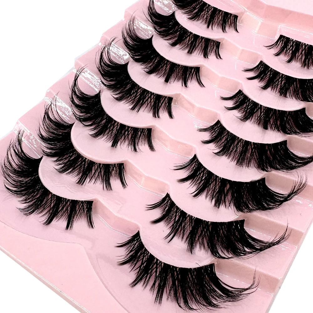 7/8PairsCat Eye まつげマンガまつげ 3D ク - Anime Cosplay Lashes のレビューと価格